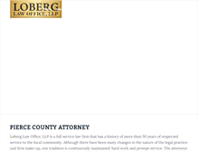 Tablet Screenshot of loberglawoffice.com
